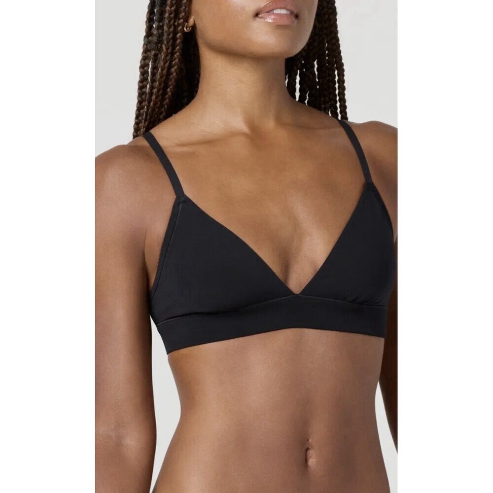 Florence by Mills Black Adjustable Straps Unlined Bra Bralette Size Small NWT
